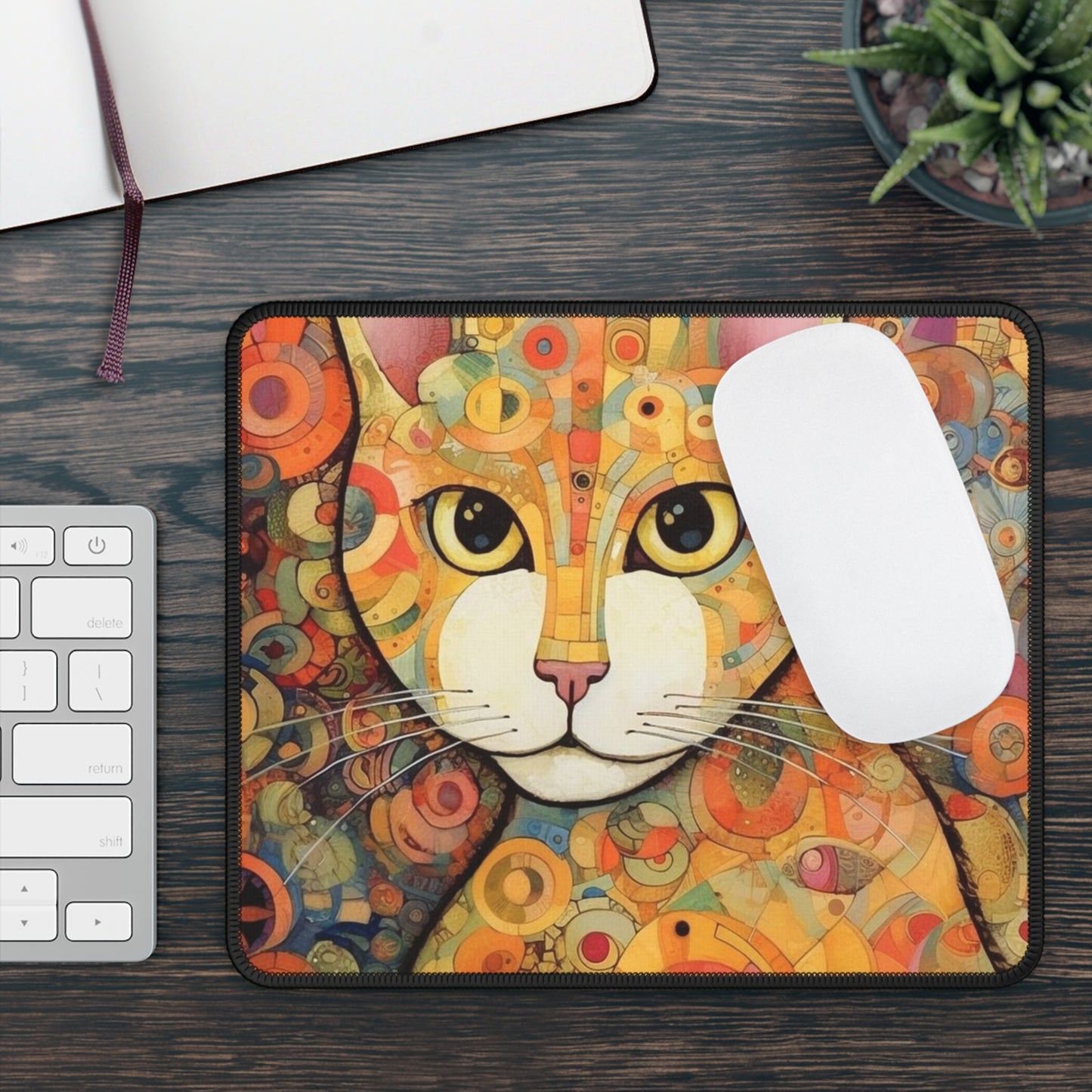 Art Nouveau Revival: Klimt-Inspired Gaming Mouse Pad