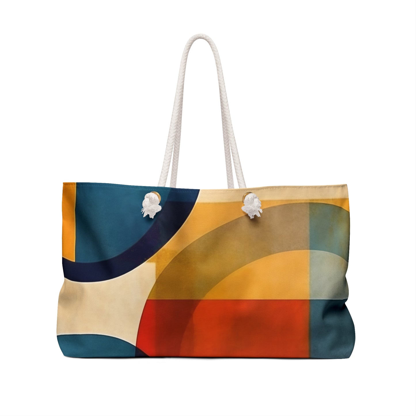 Geometric Minimalist Home Decor: Contemporary Weekender Bag for Women