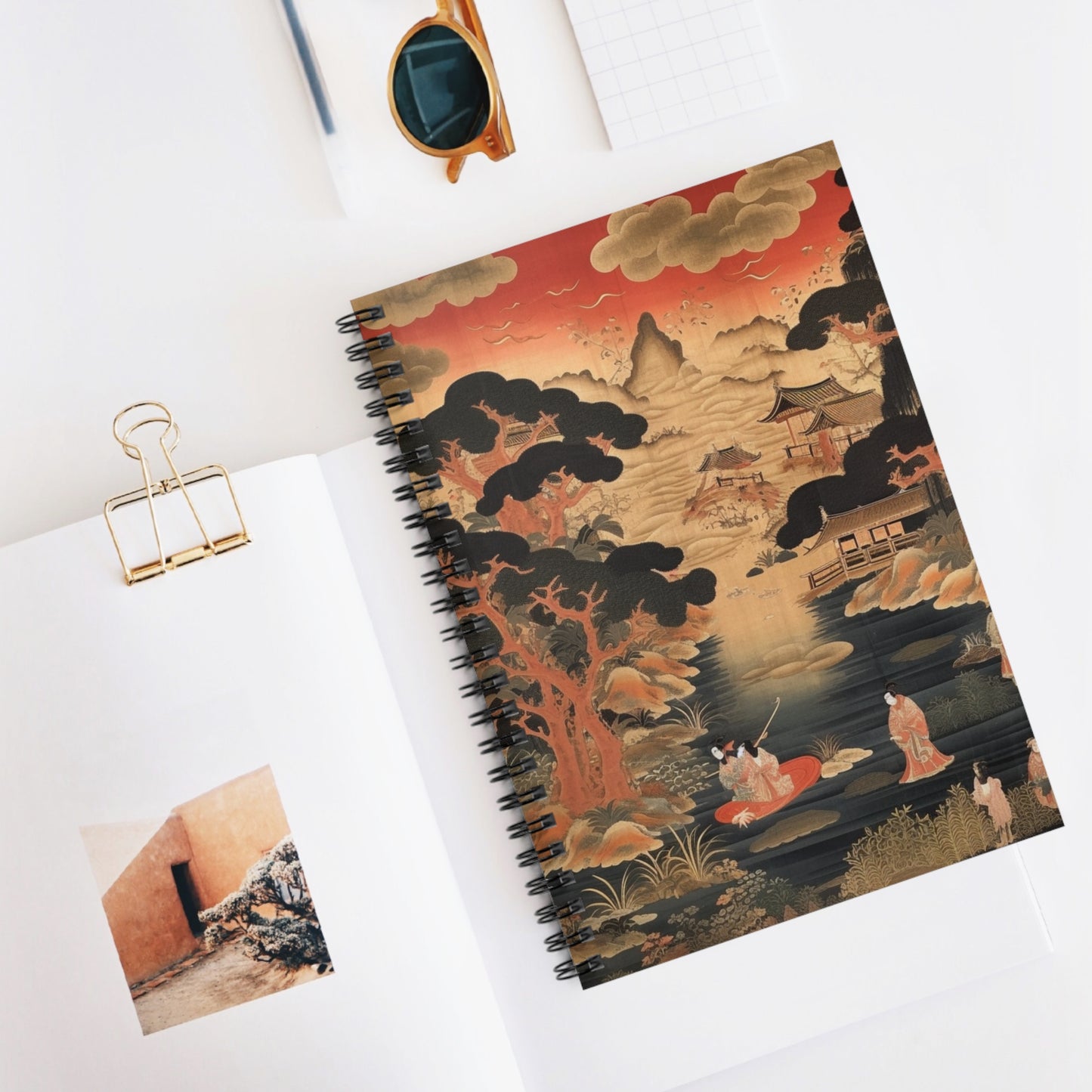 Custom Japanese Tapestry Spiral Notebook: Your Personalized Artistic Statement