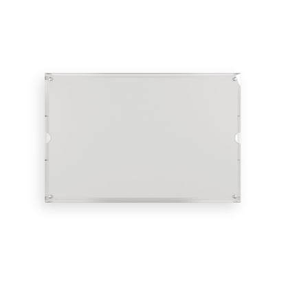 Black and White Wallpaper Acrylic Serving Tray: Immersive Cubist Style