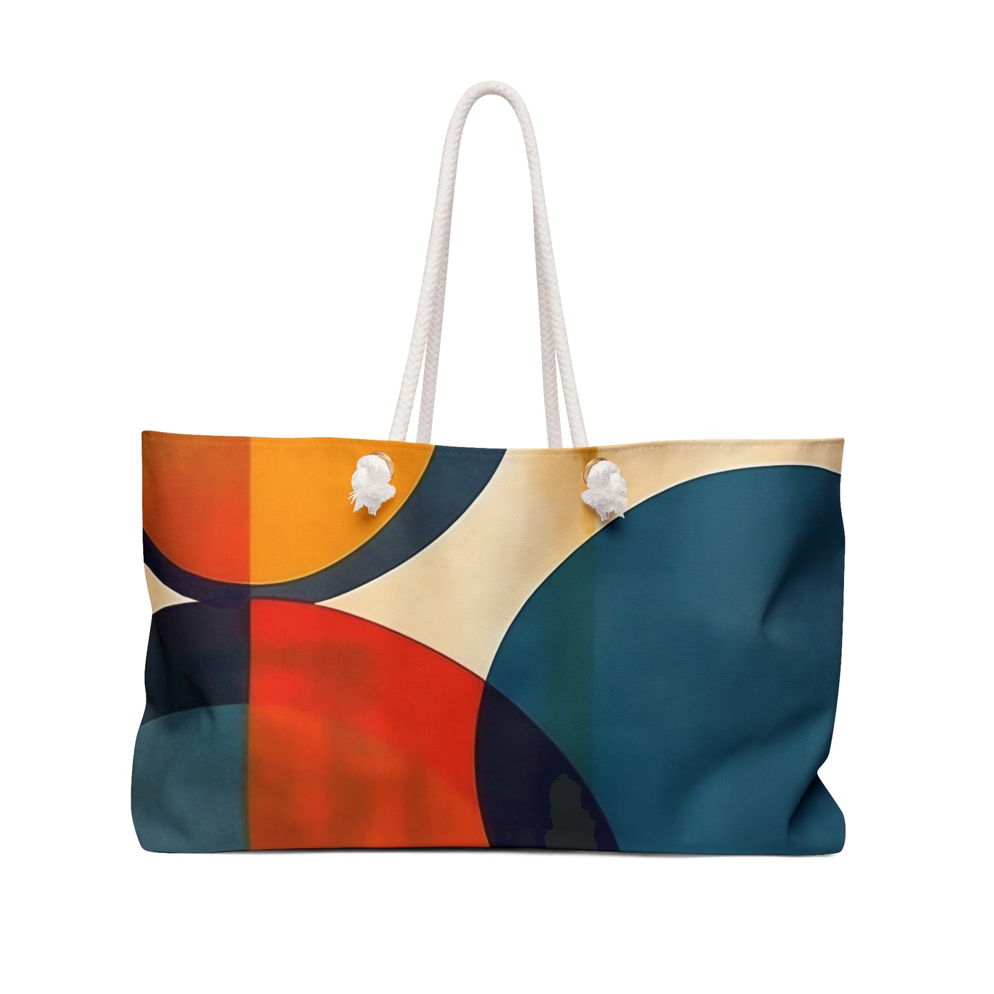 Geometric Minimalist Home Decor: Contemporary Weekender Bag for Women