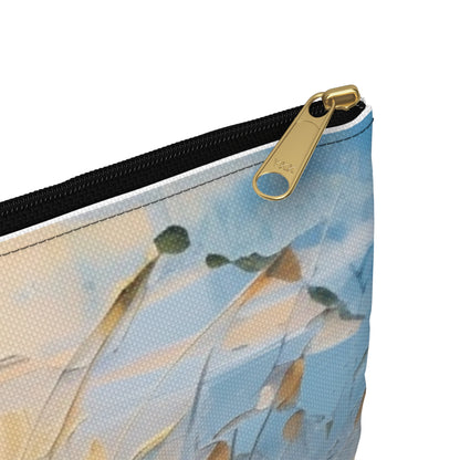 Accessory Pouch Paradise: Abstract Poppy Artwork and Flower Drawings