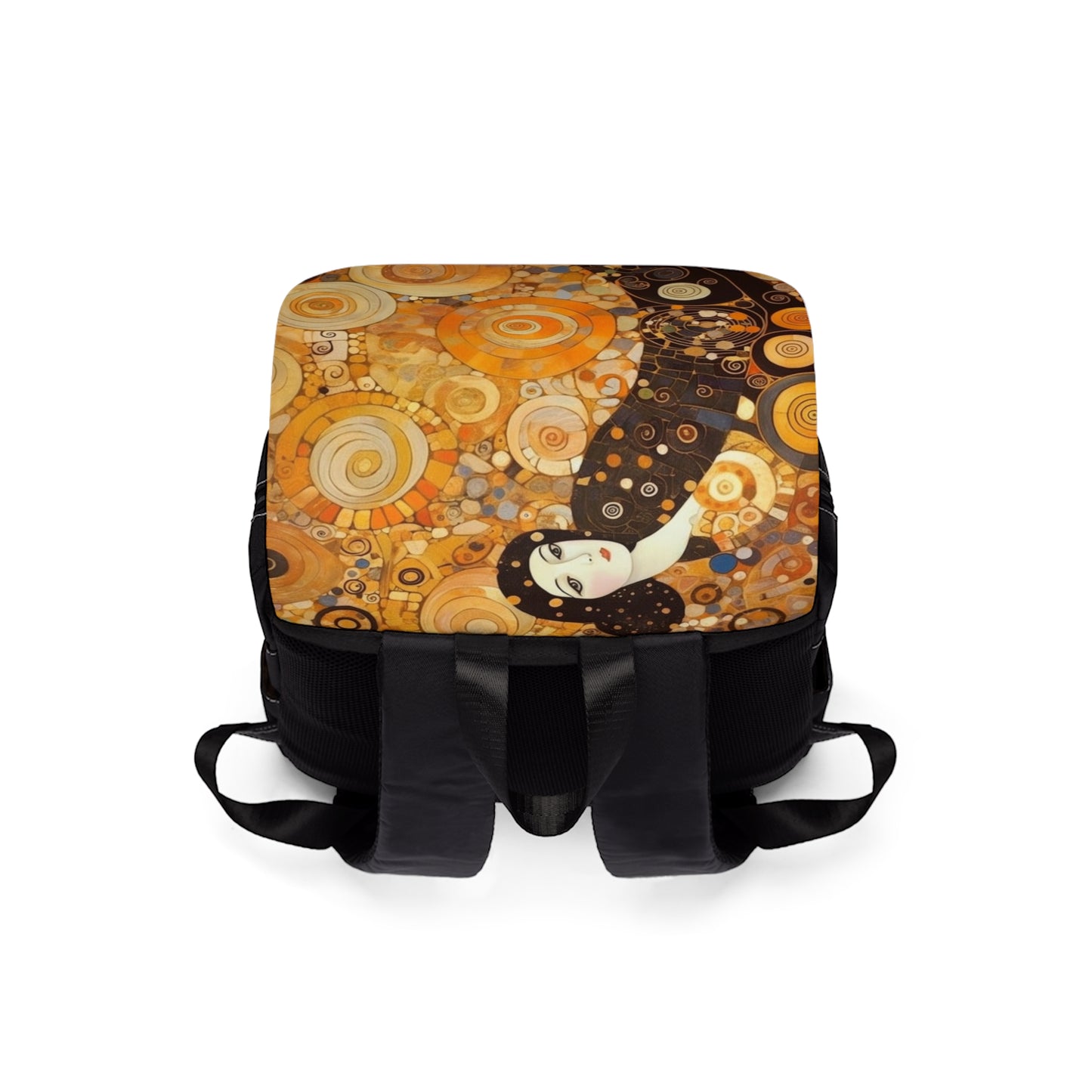 Sensual Symmetry: Unisex Casual Shoulder Backpack Embodying the Essence of Symbolism in 19th Century Art