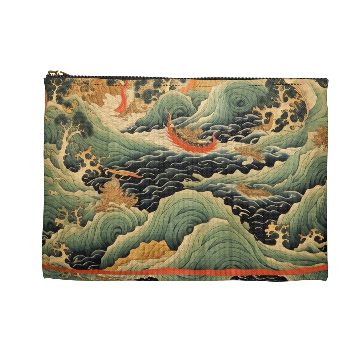 Harmony of the Elements: Japanese Tapestry-Inspired Accessory Pouch