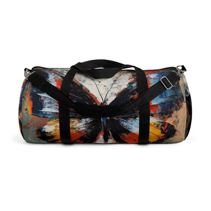 Duffel Bag with Bauhaus-Inspired Butterfly Drawing: A Harmonious Blend of Art and Functionality