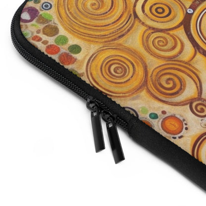 Captivating Artistry: The Tree of Life Laptop Sleeve, Inspired by Gustav Klimt's Timeless Masterpiece