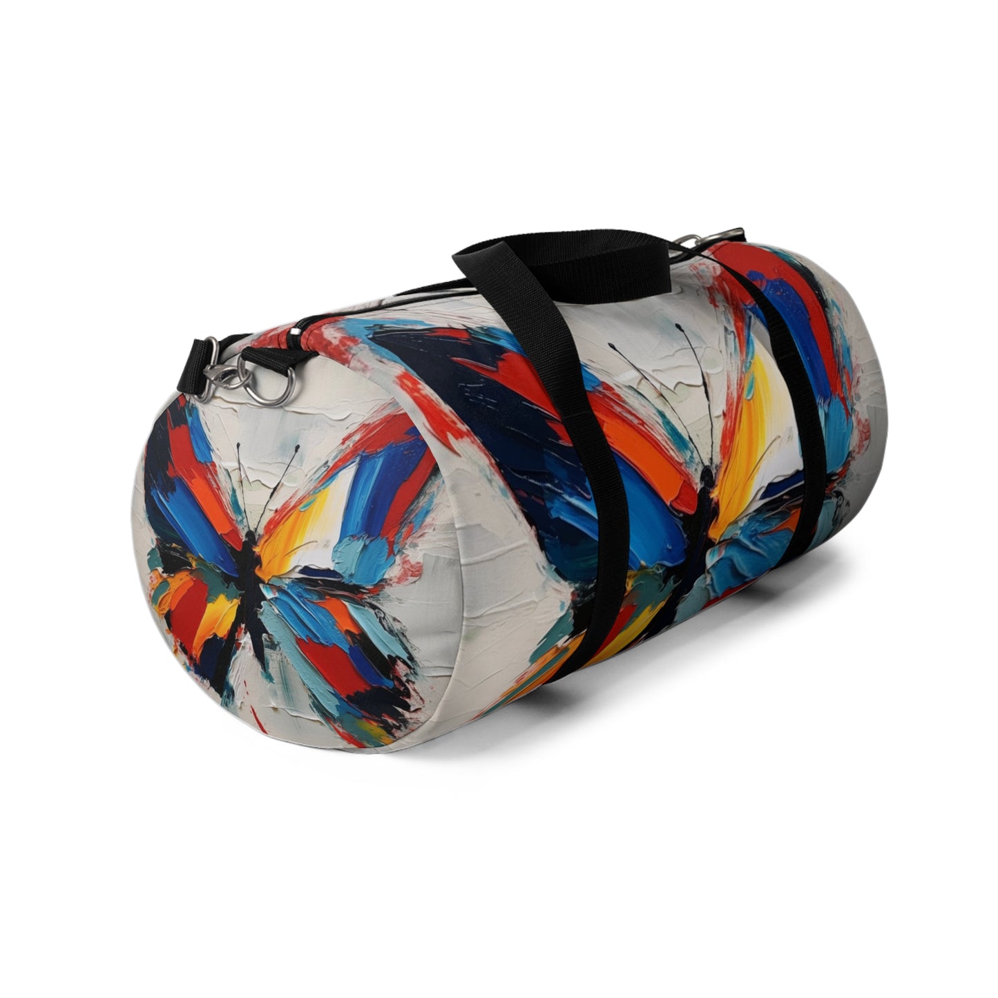 Abstract Duffel Bag  for Art Lovers: Butterfly-Inspired Delight