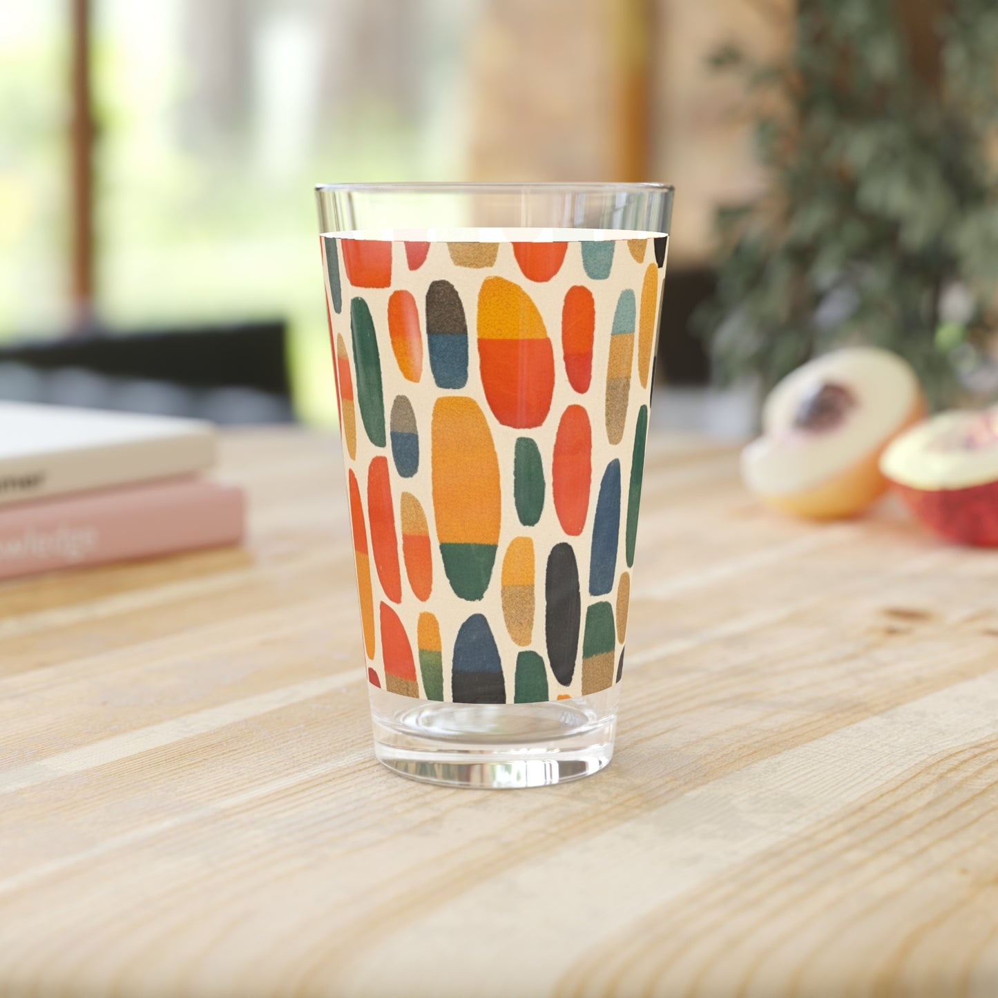 Dynamic Abstract Pint Glass