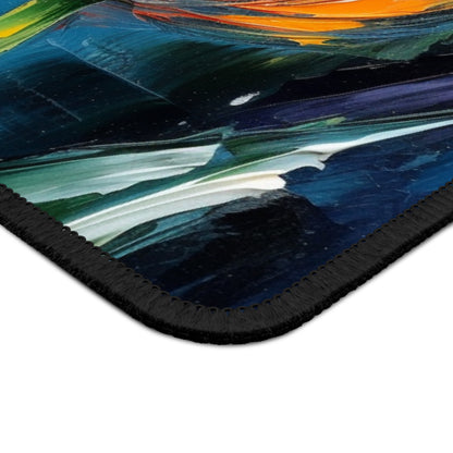 Orange Tulip Magic on Gaming Mouse Pad: A Blossoming Artistic Delight