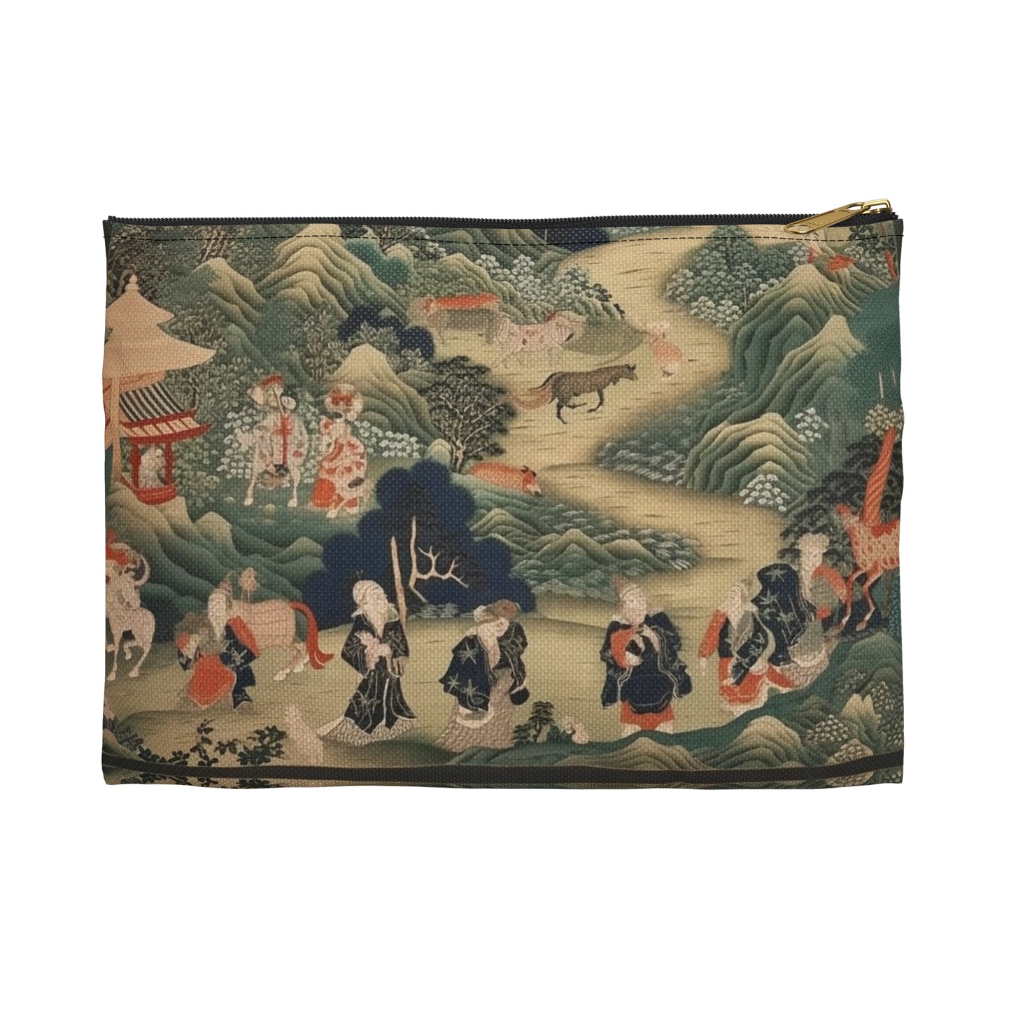 Japanese Tapestry Accessory Pouch: Embrace the Artistic Splendor