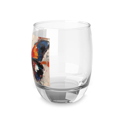 Butterfly Dreams on Whiskey Glass: Embrace the Beauty of Bauhaus Art