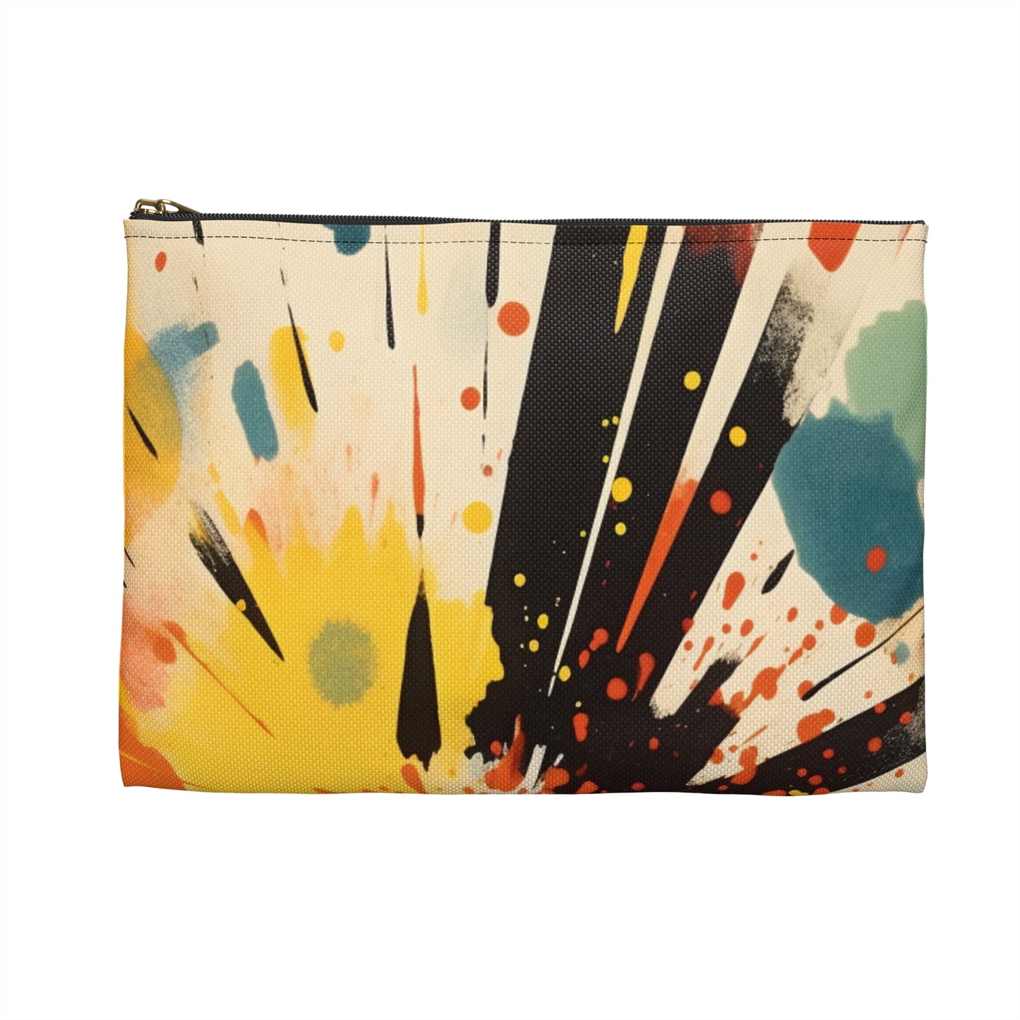 Cosmic Fusion: Abstract Art Accessory Pouch