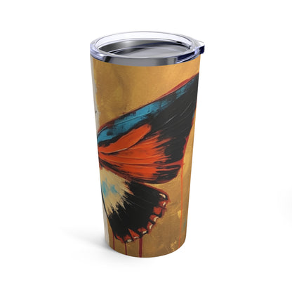 Tumbler with Bauhaus Butterfly: A Fusion of Art and Nature