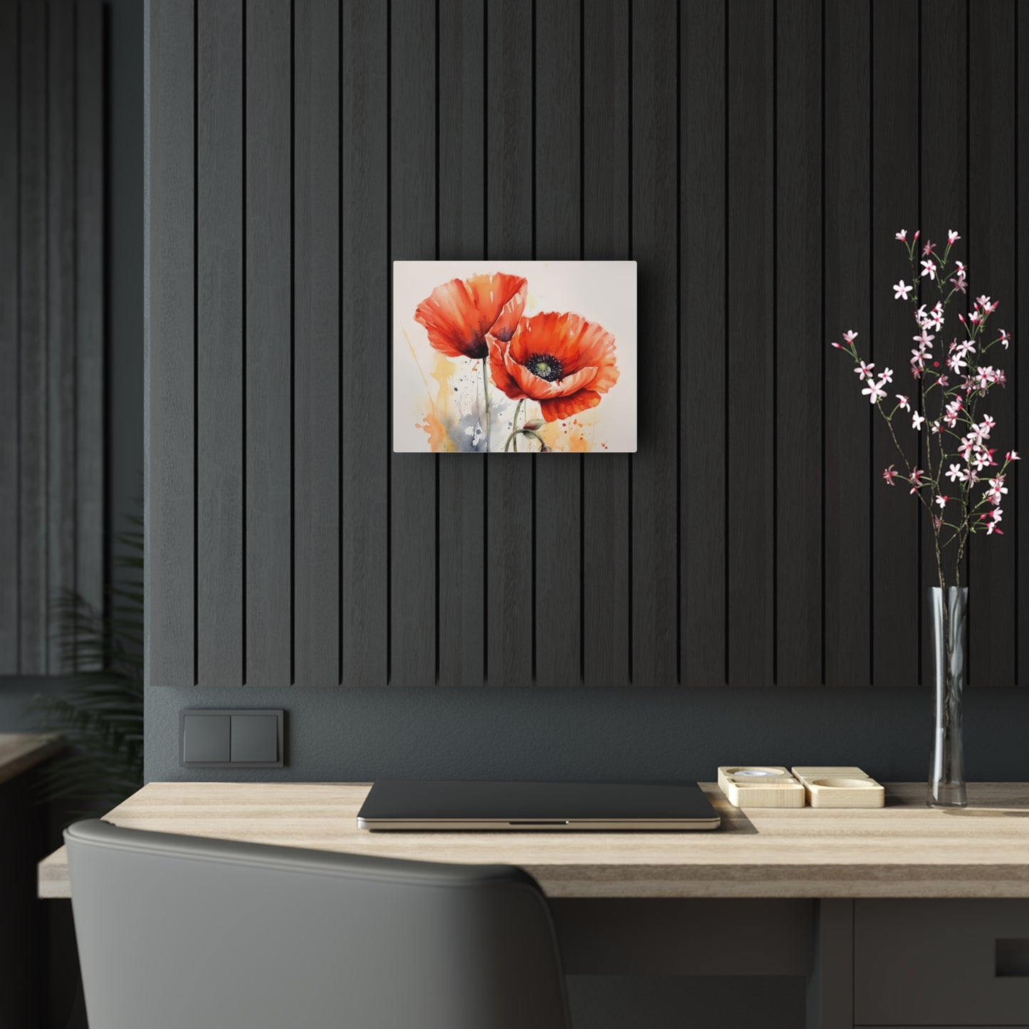 Whimsical Poppy Flower Watercolor Acrylic Prints: An Artistic Delight