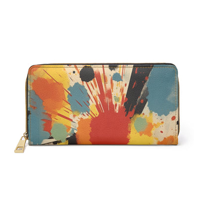 Expressive Abstractions: Gutai Inspired Zipper Wallet