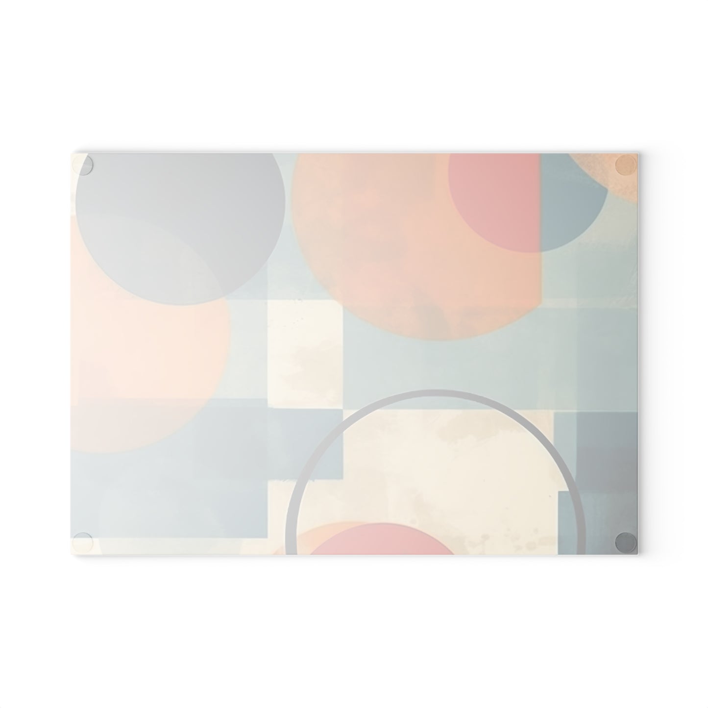 Geometric Gems: Glass Cutting Board Inspired by Abstract Geometric Art