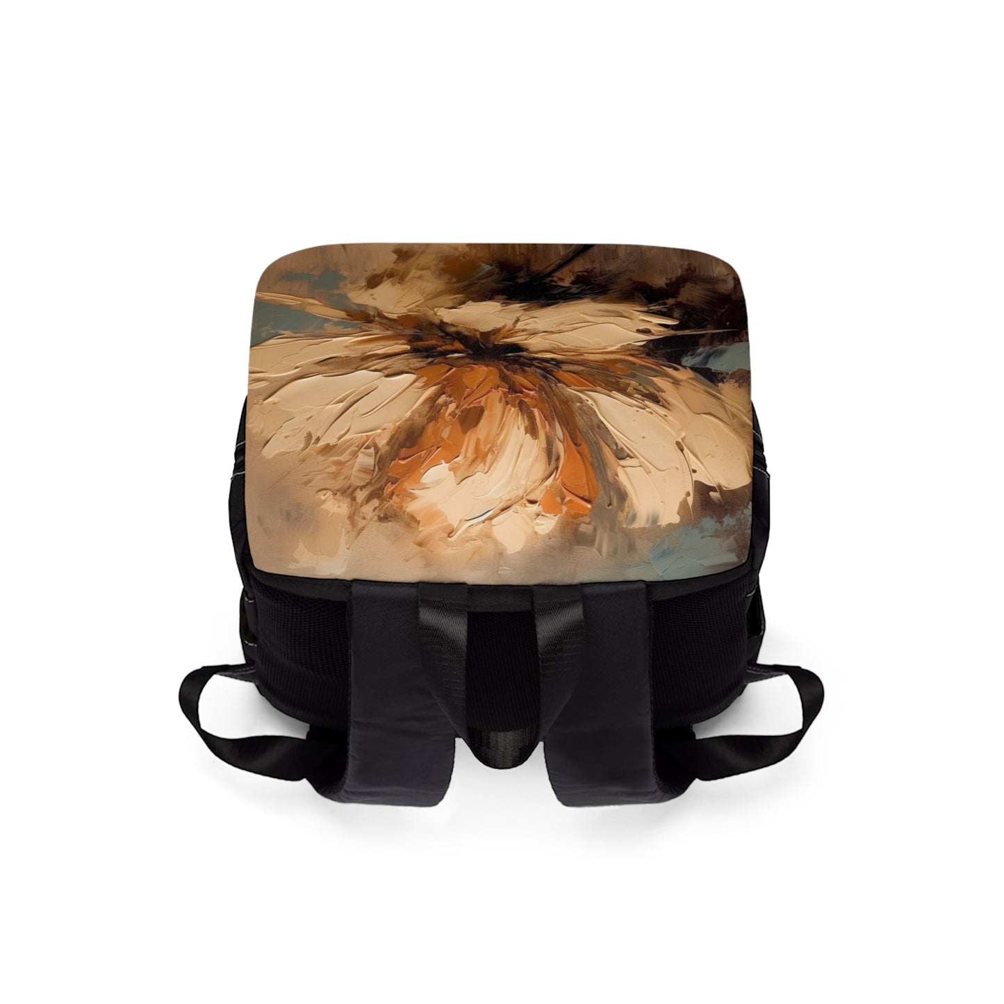 Artistic Fusion: Unisex Casual Shoulder Backpack Infused with Tan Hua-Inspired Abstract Art
