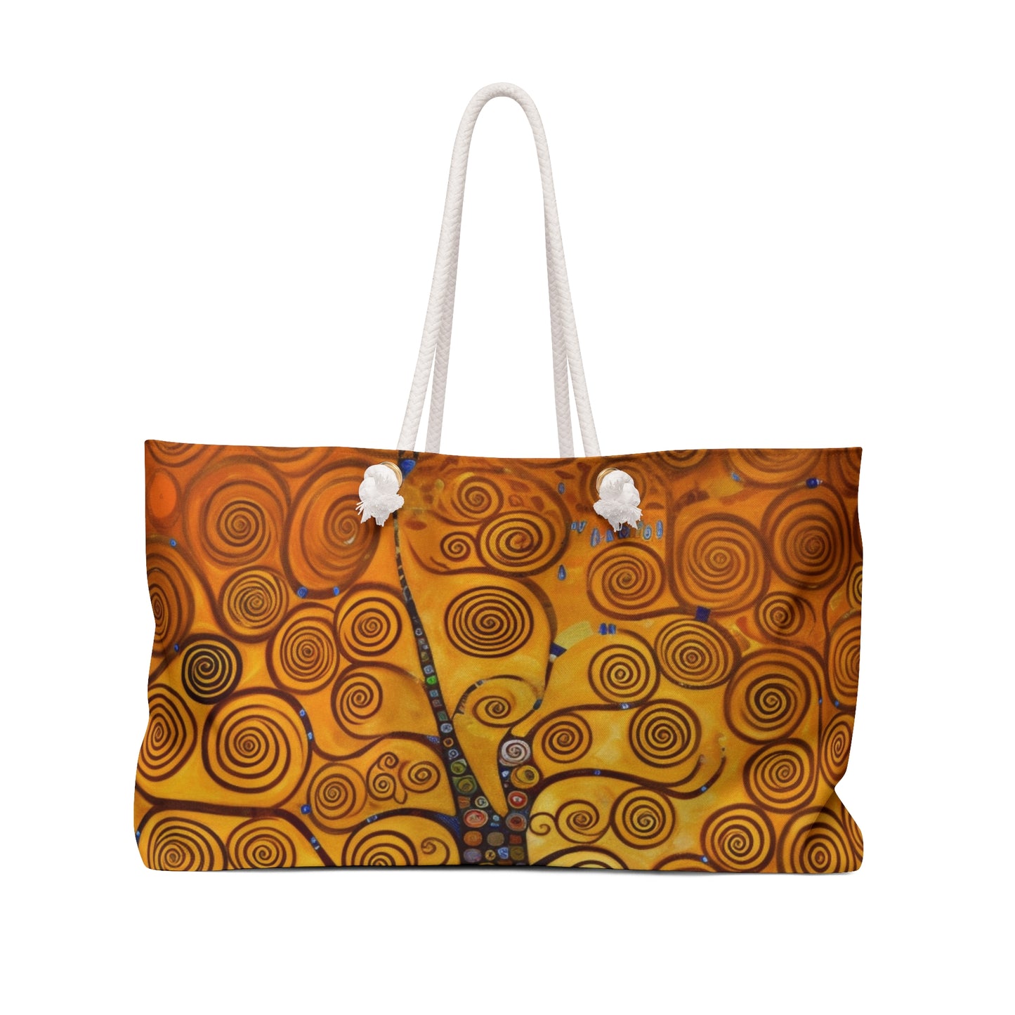 Symbolic Harmony: Gustav Klimt Tree of Life Weekender Bag, Embrace Artistic Elegance