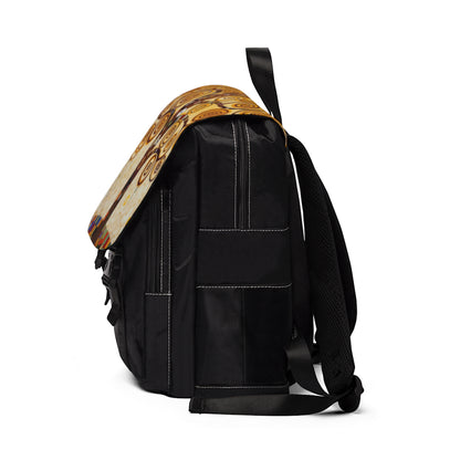 Captivating Artistry: The Tree of Life Unisex Casual Shoulder Backpack, Inspired by Gustav Klimt's Timeless Masterpiece