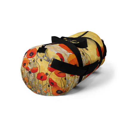 Elevate Your Style: Duffel Bag Adorned with Gustav Klimt's Poppies