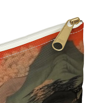 Custom Japanese Tapestry on a Accessory Pouch - Unique Artistic Expression