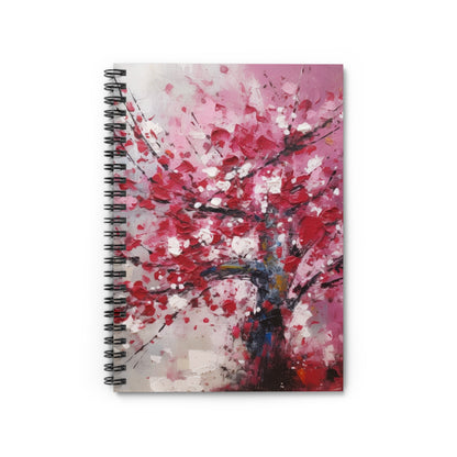 Cherry Blossom Dreams Abstract Spiral Notebook