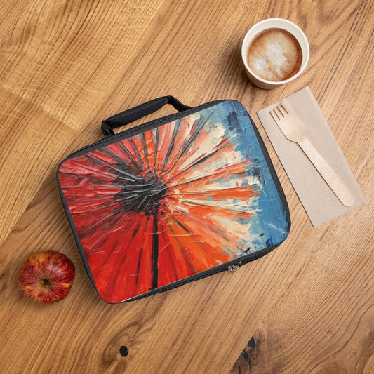 Umbrella Painting Lunch Bag: Channel Your Inner Artist with Abstract Oil Paint