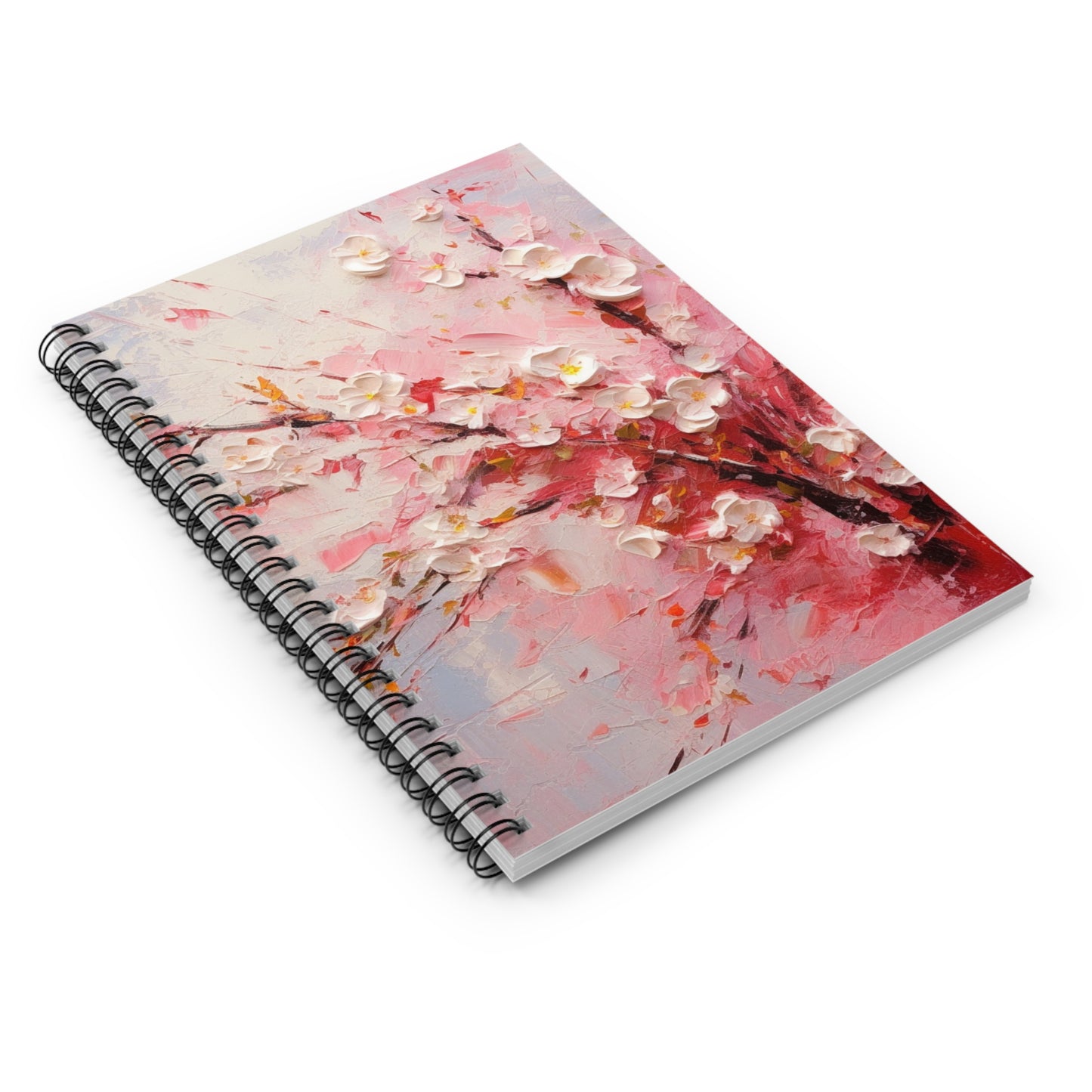 Abstract Cherry Blossom Spiral Notebook