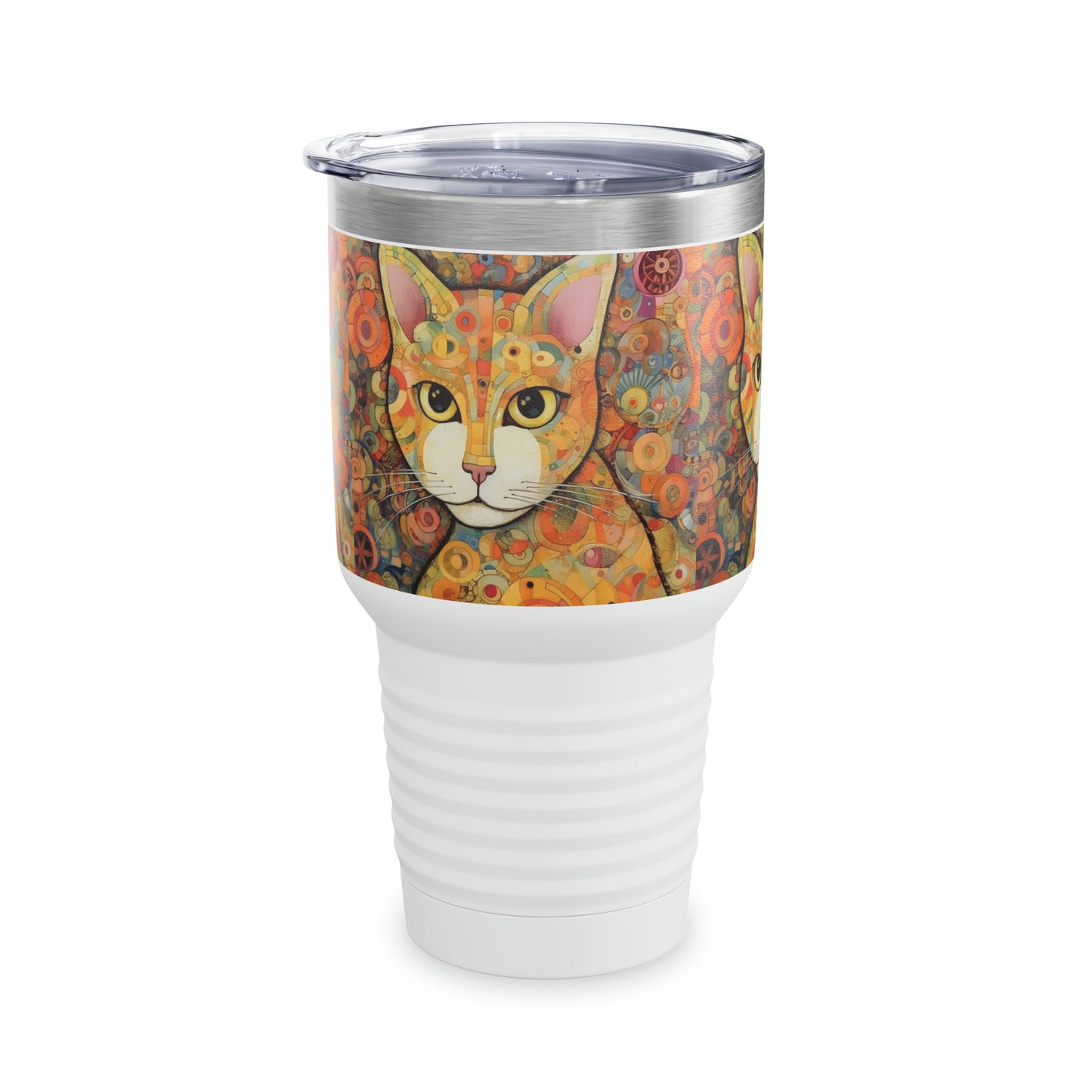 Art Nouveau Essence: Klimt-Inspired Ringneck Tumbler