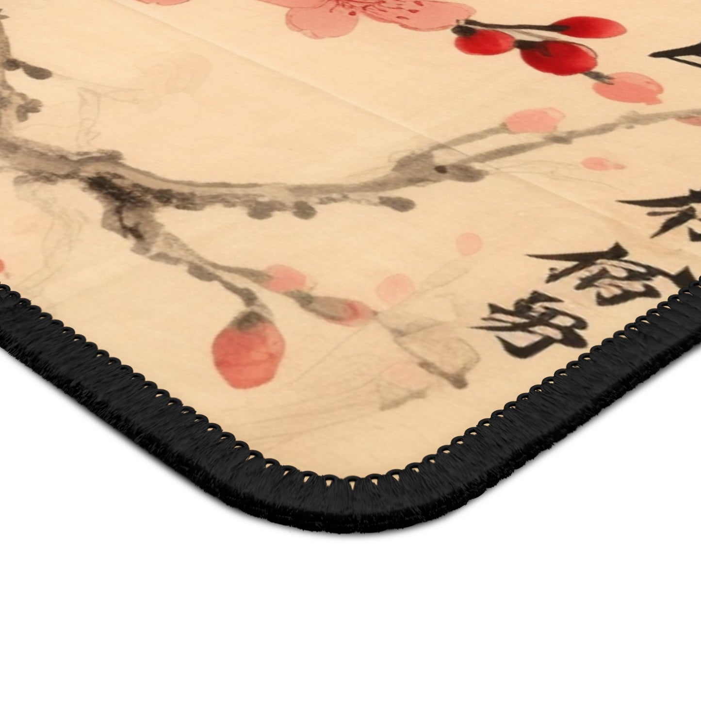 Floral Fusion: Gaming Mouse Pad Merging Cherry Blossom Beauty and Artistic Flower Drawings