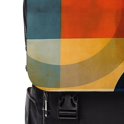 Unisex Casual Shoulder Backpack: Geometric Expression of Unisex Fashion Trends