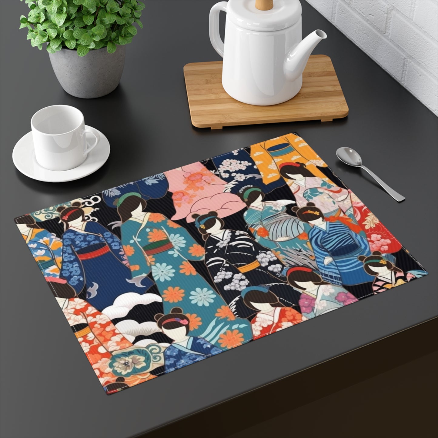 Kimono Dreams Placemat: Experience Japanese Elegance