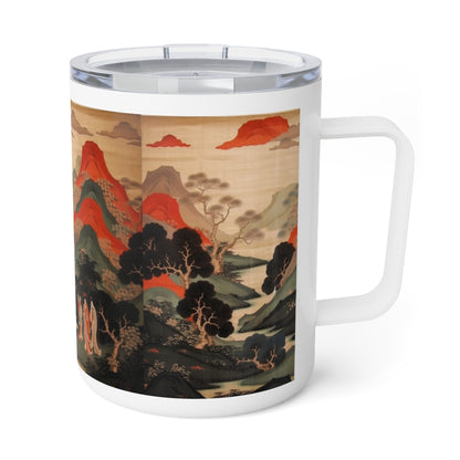 Customize Your Artistic Experience: Japanese Tapestry Insulated Coffee Mug