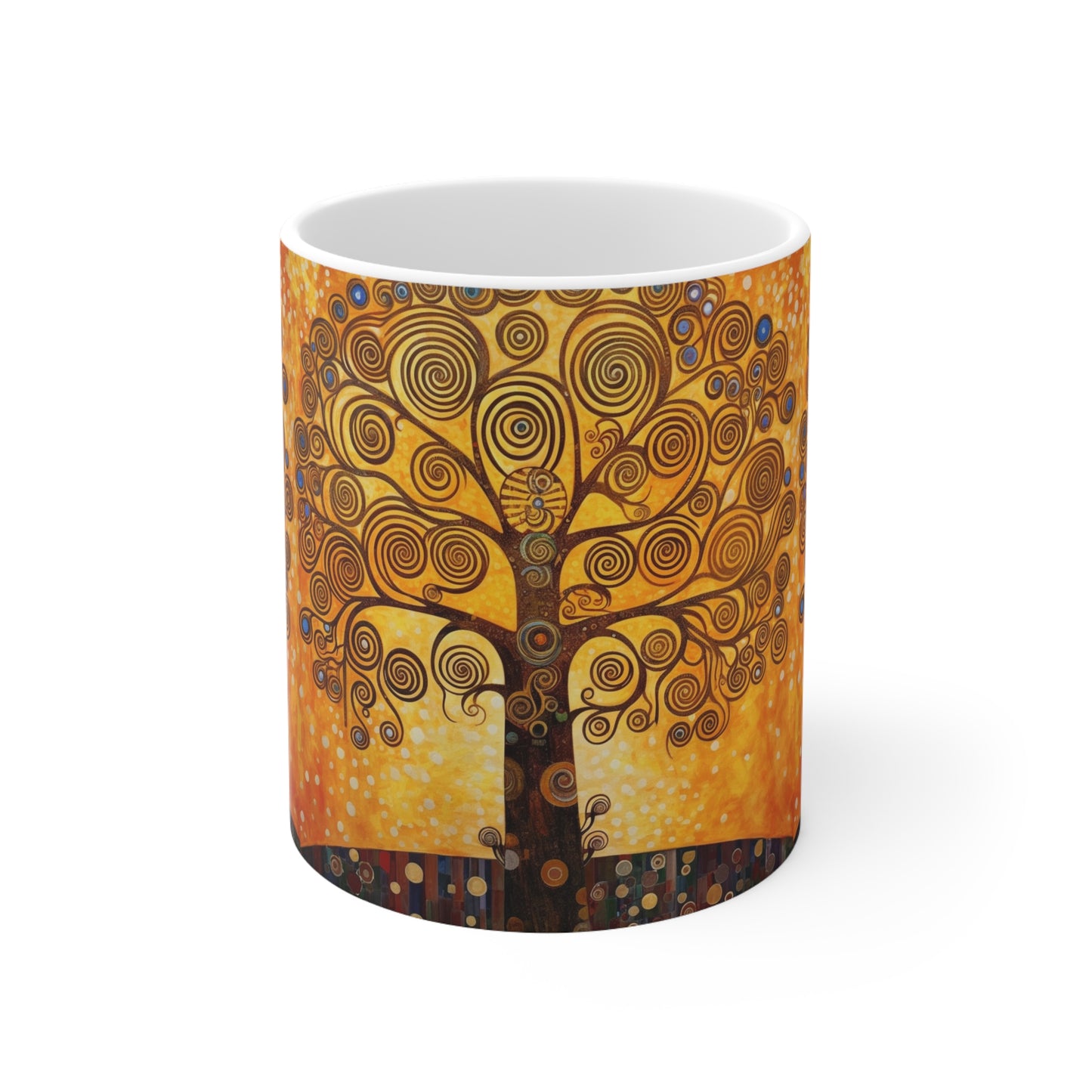 Ceramic Mug: The Tree of Life Delight - A Fusion of Art and Eternity in Your Hands