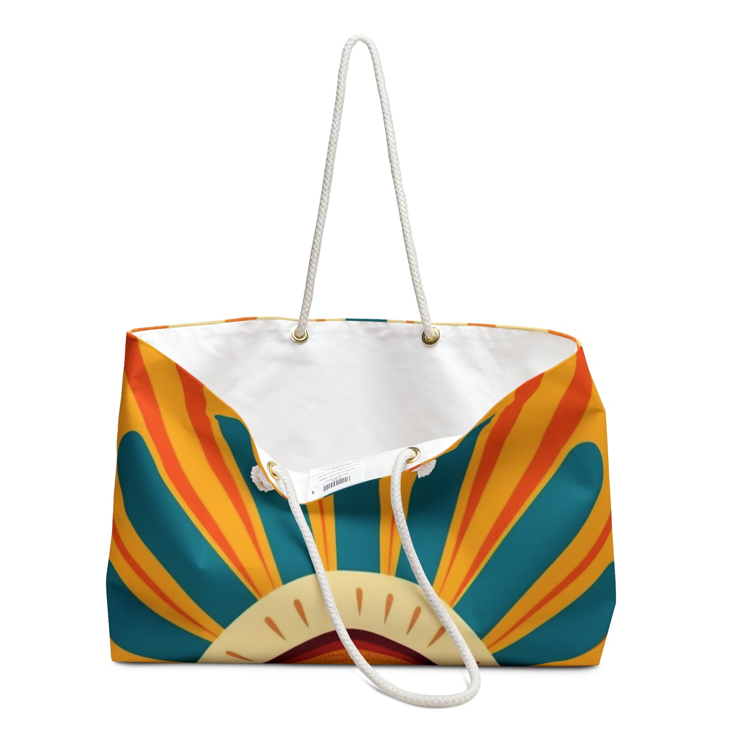 Atomic Age Sunshine: Midcentury Modern Sun Weekender Bag