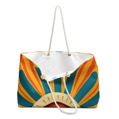 Atomic Age Sunshine: Midcentury Modern Sun Weekender Bag