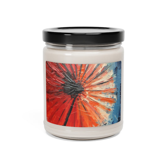 Umbrella Painting Scented Soy Candle: Channel Your Inner Artist with Abstract Oil Paint