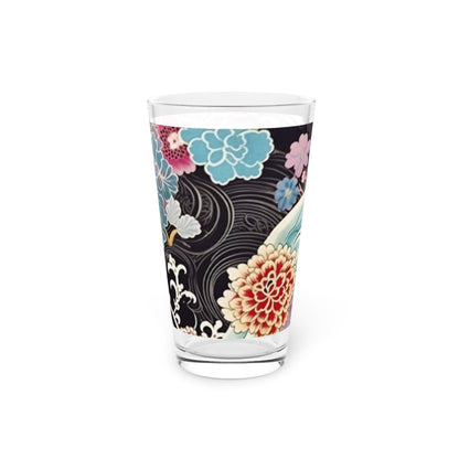 Authentic Japanese Kimono Pint Glass: Embrace Tradition