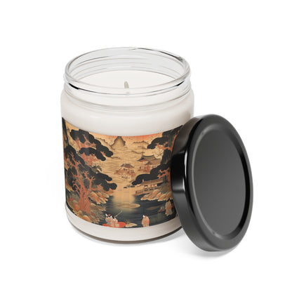 Custom Japanese Tapestry Scented Soy Candle: Your Personalized Artistic Statement