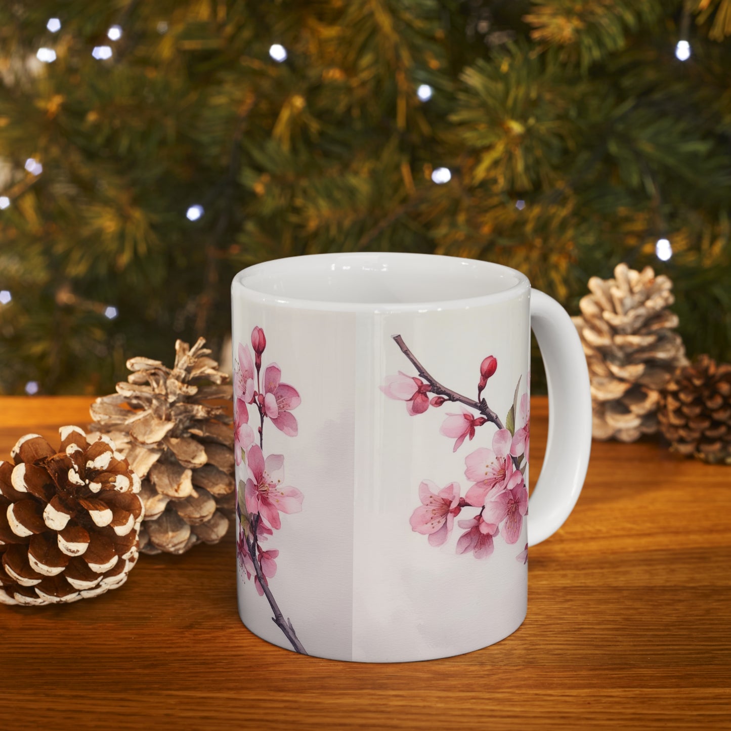 Embrace the Tranquility of Cherry Blossoms with Ceramic Mug