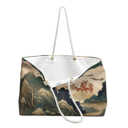 Japanese Tapestry Weekender Bag: Embrace the Artistic Splendor