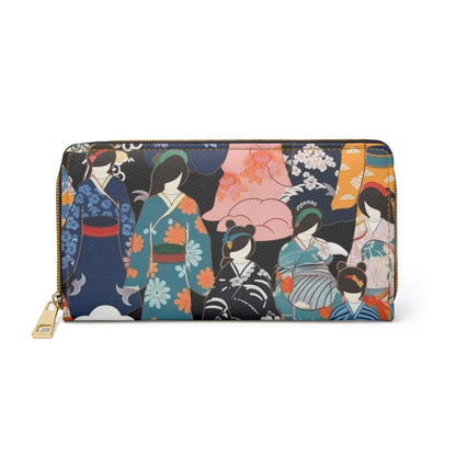 Kimono Dreams Zipper Wallet: Experience Japanese Elegance