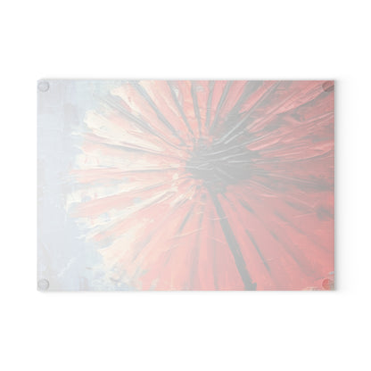 Umbrella Painting Glass Cutting Board: Channel Your Inner Artist with Abstract Oil Paint