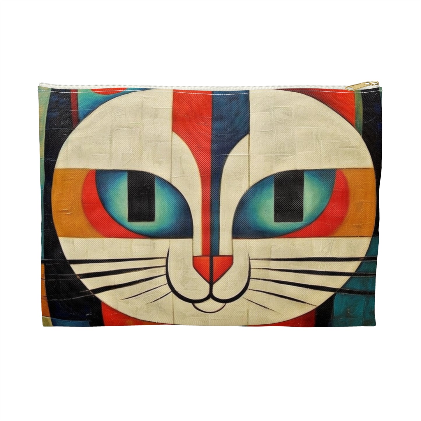 Artistic Vintage Vibes: Picasso-Inspired Midcentury Modern Accessory Pouch for Retro Fashion