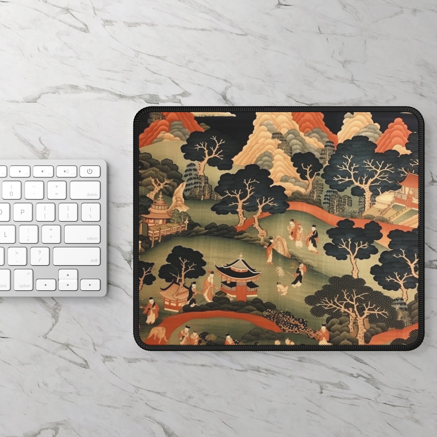 Tapestry Treasures: Japanese-inspired Gaming Mouse Pad for Art Lovers