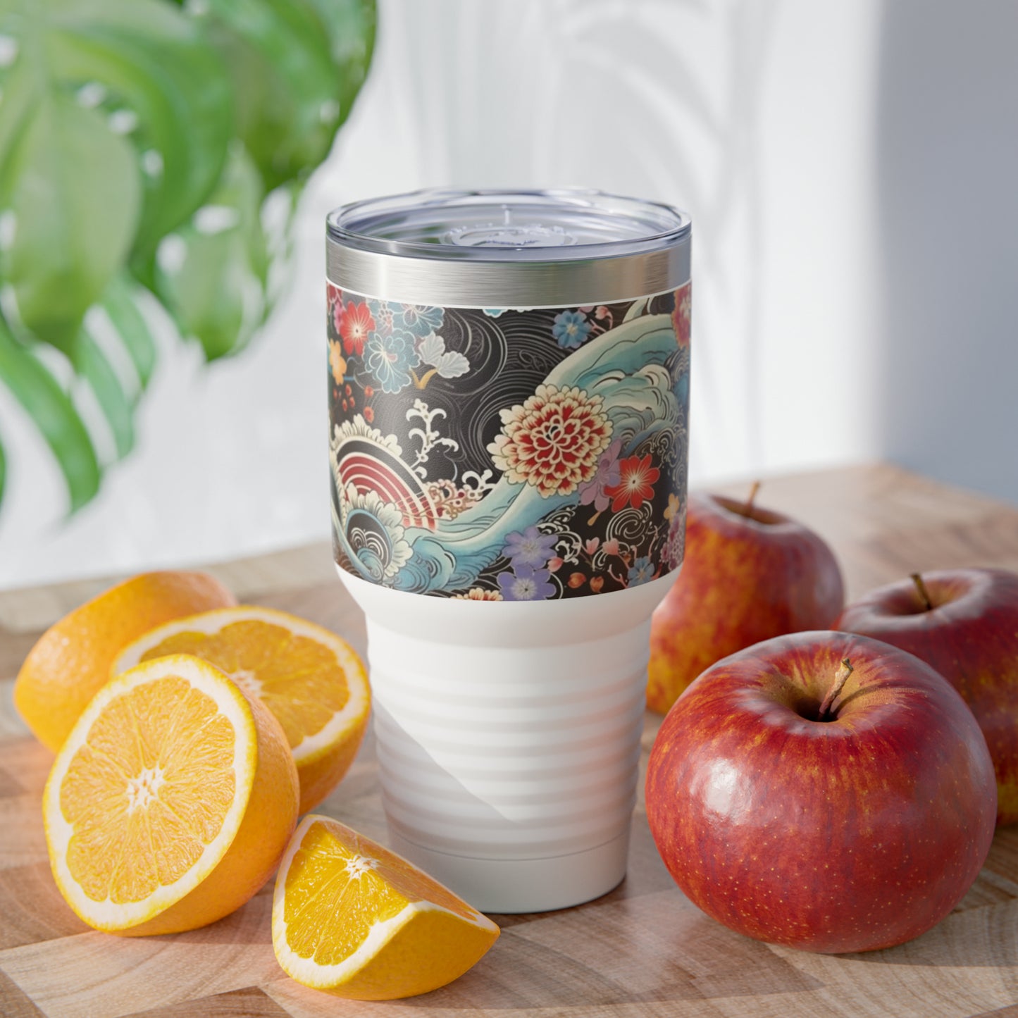 Traditional Charm: Authentic Japanese Kimono Ringneck Tumbler, a Tribute to Heritage