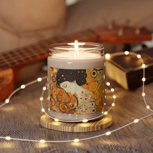 Gustav Klimt Inspired Scented Soy Candle: A Tribute to the Iconic Art of the Vienna Secession