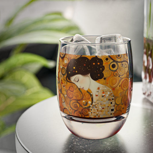 Gustav Klimt Inspired Whiskey Glass: A Tribute to the Iconic Art of the Vienna Secession