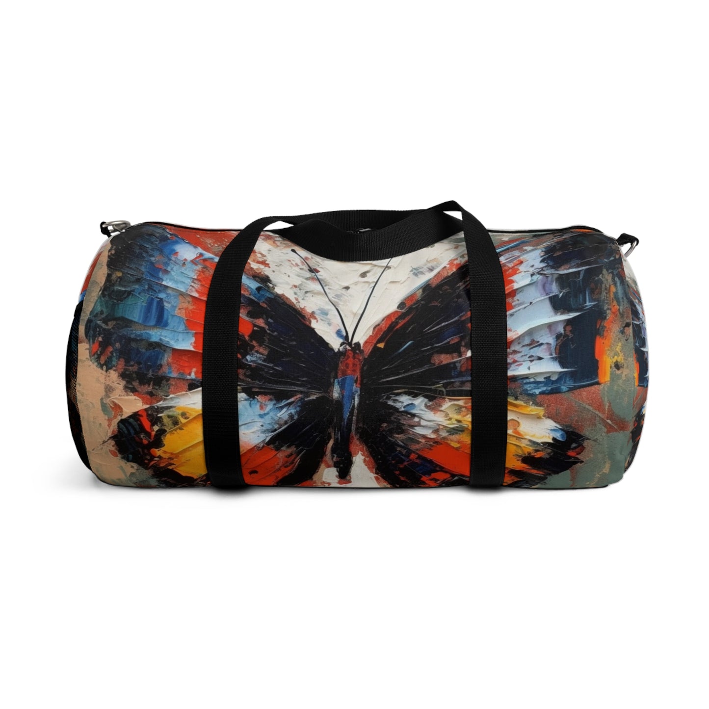 Duffel Bag with Bauhaus-Inspired Butterfly Drawing: A Harmonious Blend of Art and Functionality