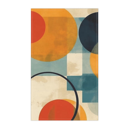 Geometric Gems: Kitchen Towel Inspired by Abstract Geometric Art